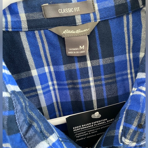 Eddie Bauer Women’s Expedition Performance Flannel Shirt, Size Medium, NWT - Picture 2 of 4